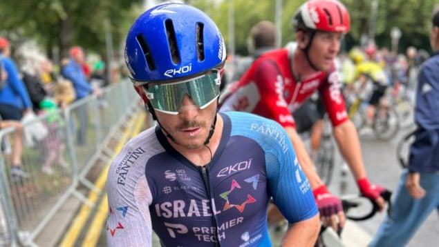 El equipo de Israel-Premier Tech, en la Vuelta a España. (@IsraelPremTech)