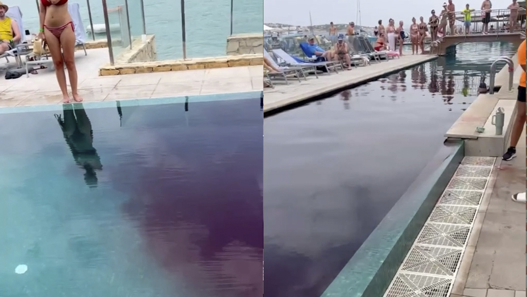 Activistas propalestinos vandalizan un hotel de Mallorca arrojando tinta roja en la piscina
