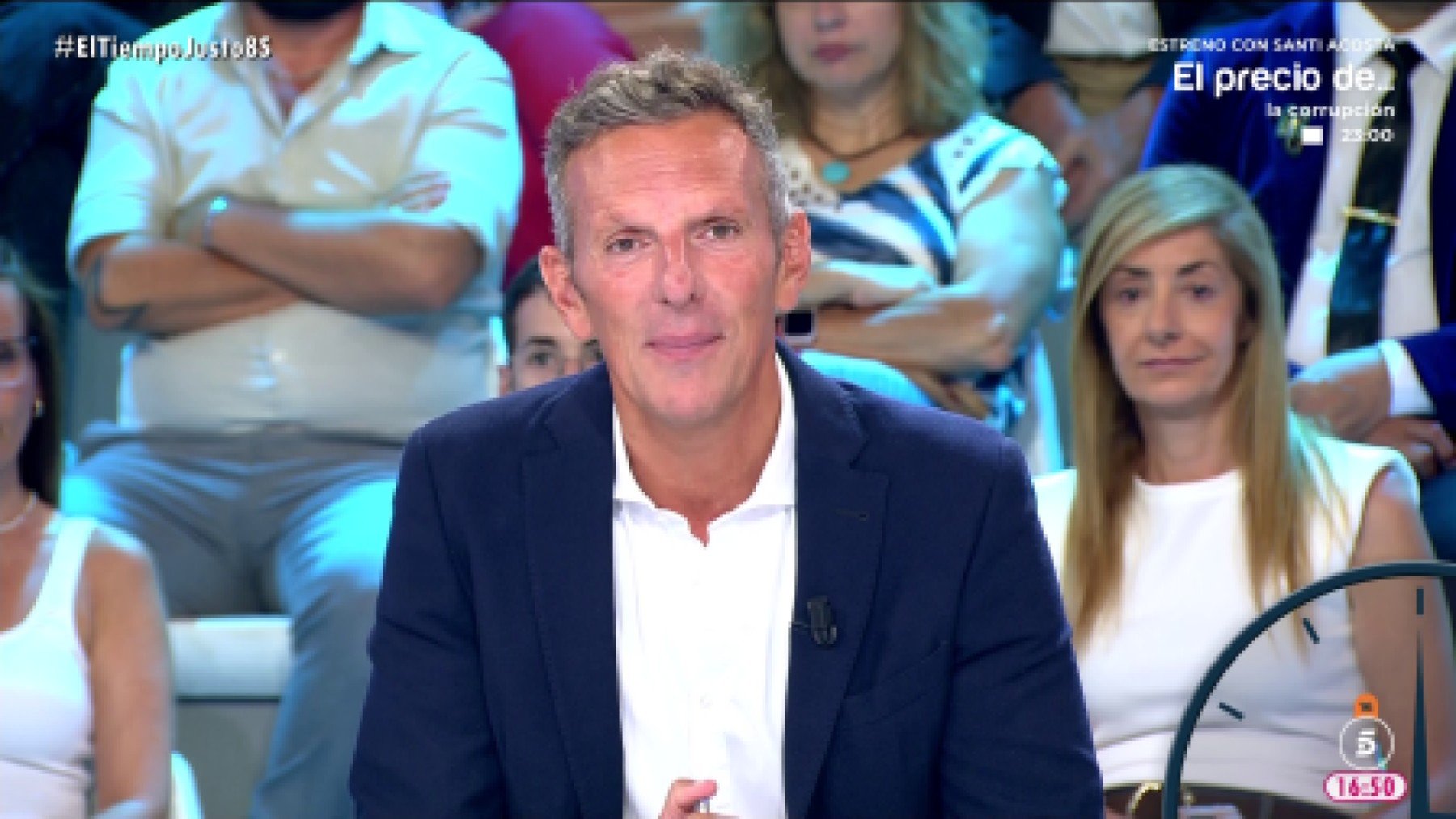 Joaquín Prat se emociona en el arranque de ‘El tiempo justo’ al hablar de su padre