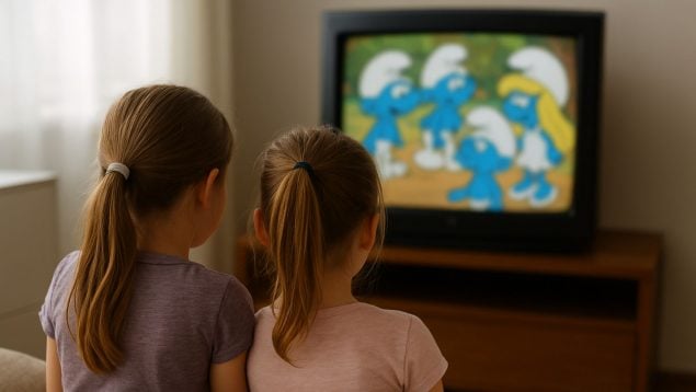 Dibujos animados, serie, niños