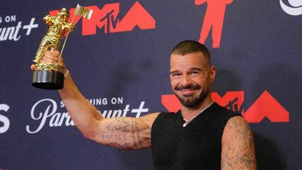 Ricky Martin en la gala de los MTV VMAs 2025 (Foto: Gtres).