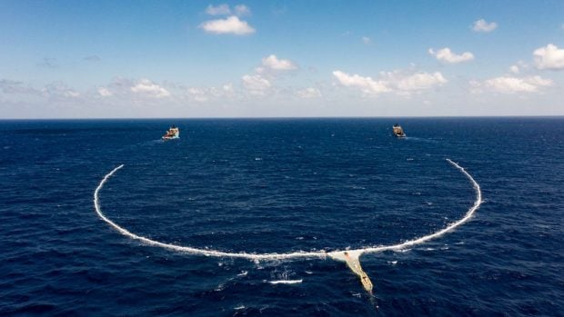 Sistema 002. Foto: The Ocean Cleanup