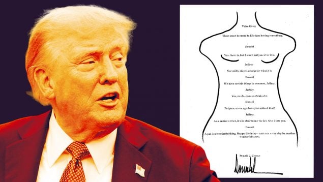 Trump dibujo desnuda