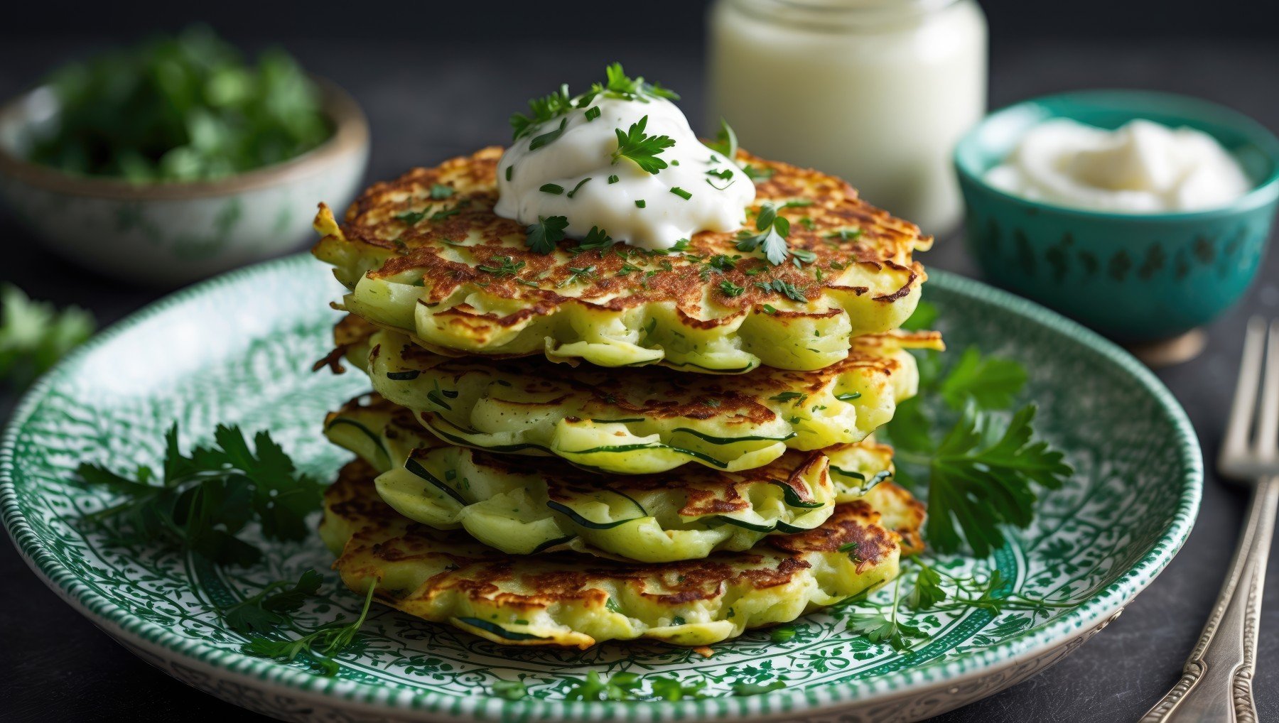 Tortitas coliflor cocida.