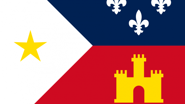 Herencia española en Estados Unidos, legado de España en Estados Unidos, pasado español en América, banderas de EE.UU. inspiradas en España, banderas Estados Unidos de España, bandera de Acadiana.