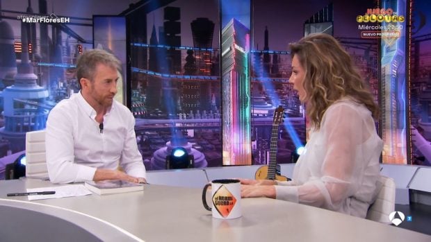 Mar Flores y Pablo Motos en 'El Hormiguero' (Atresmedia).