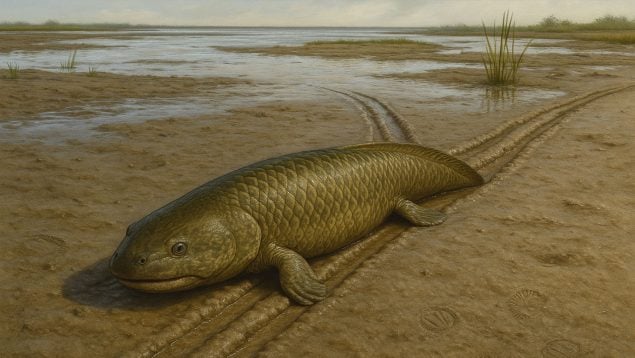peces que caminaban fuera del agua