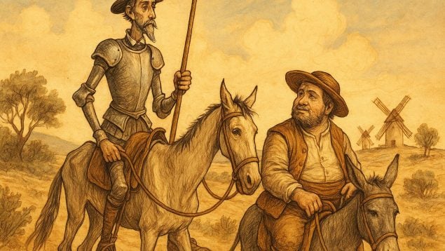 Refrán que dice Sancho Panza a don Quijote, refranes españoles de Miguel de Cervantes, refranes de 'El Quijote, refránNo se ha de mentar la soga en casa del ahorcado, expresión de El quijote.