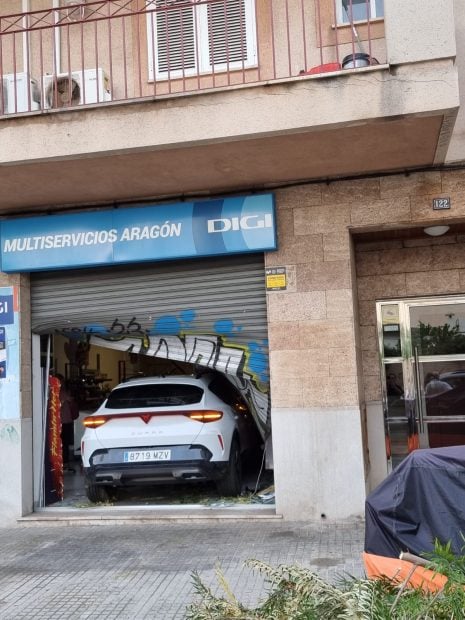 accidente calle Aragón Palma taller