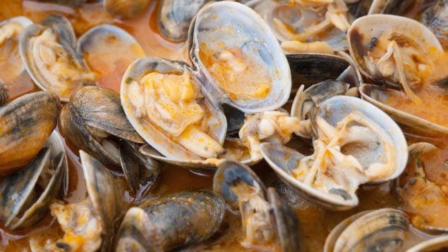 Receta de almejas