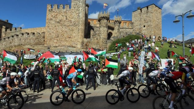 Vuelta a España, Valladolid, propalestina, contrarreloj