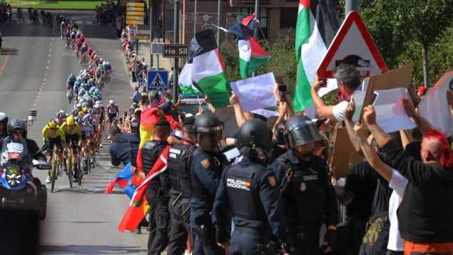 Vuelta a España, propalestina
