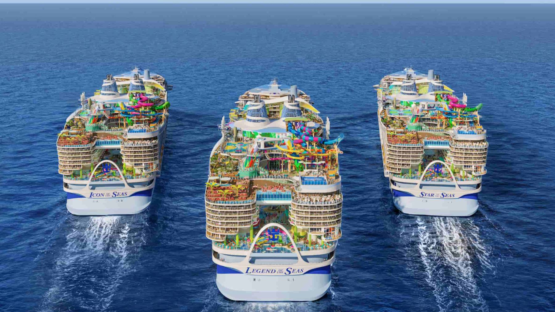 El crucero más grande del mundo ya está en el mar y estos van a ser sus primeros viajes