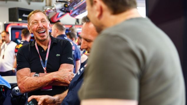 El anterior consejero delegado de Oracle, Larry Ellison, junto a Elon Musk. (Getty)