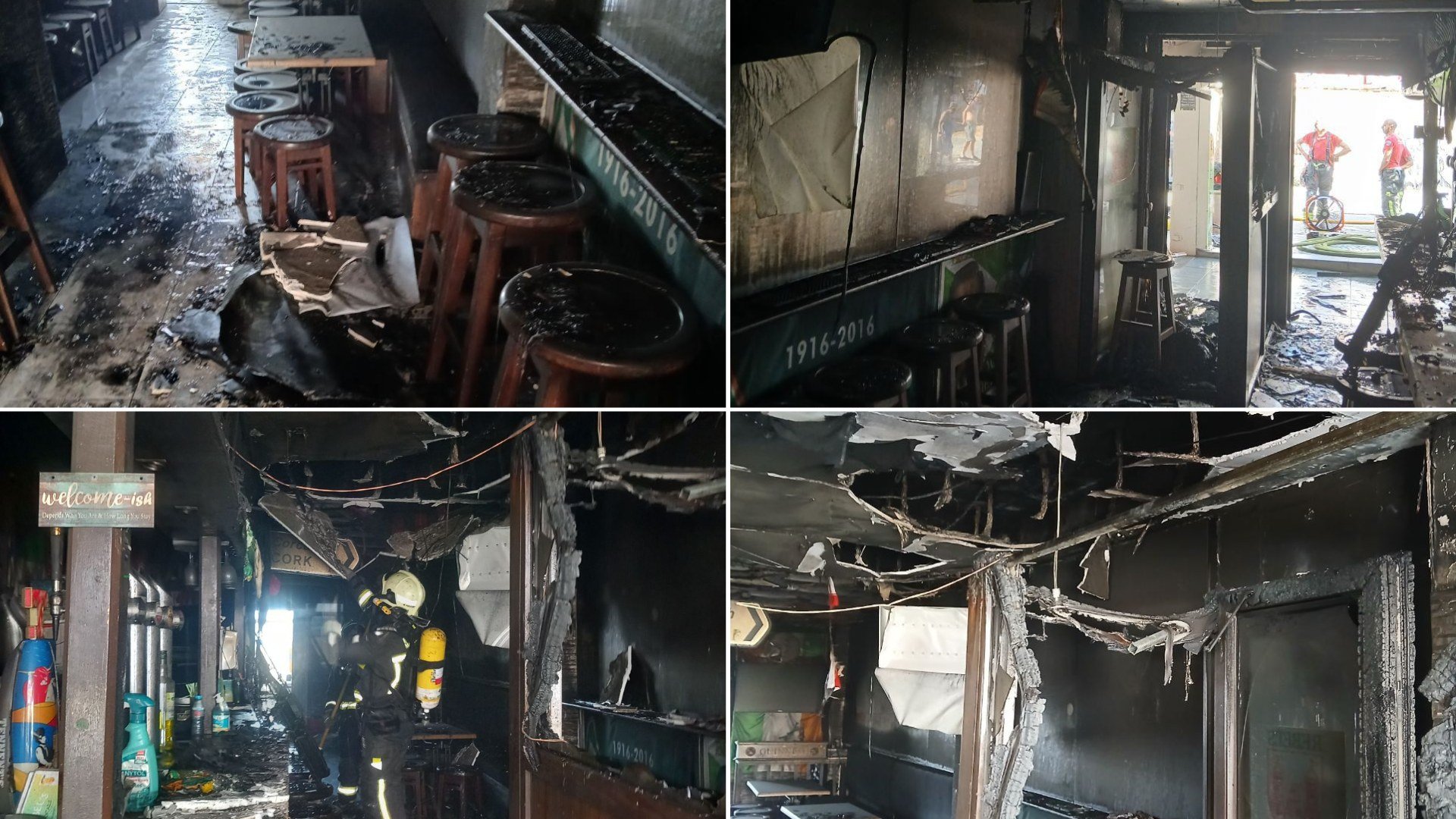 Un incendio en un bar irlandés de Santa Ponsa obliga a desalojar 20 apartamentos
