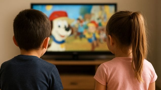 Dibujos animados, serie, niños