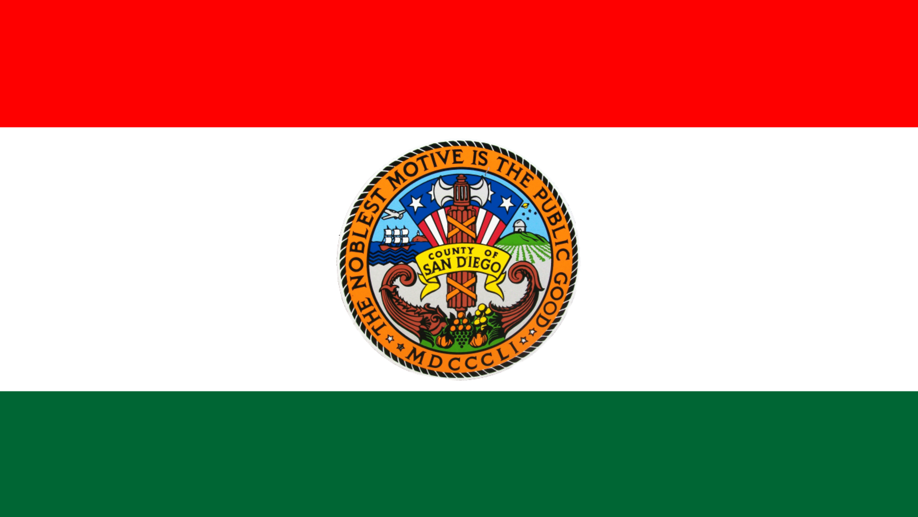 Bandera del condado de San Diego.