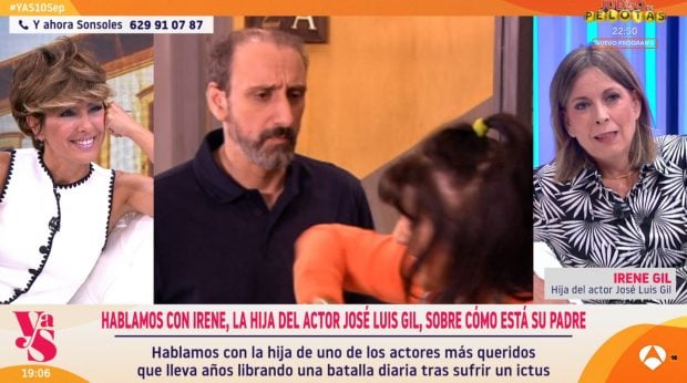 Irene Gil, hija de José Luis Gil, en Y ahora Sonsoles. (Atresmedia)
