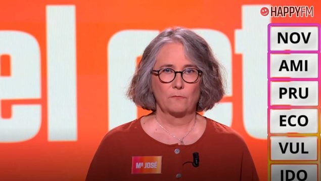 María José Cano, concursante de Saber y ganar (RTVE).