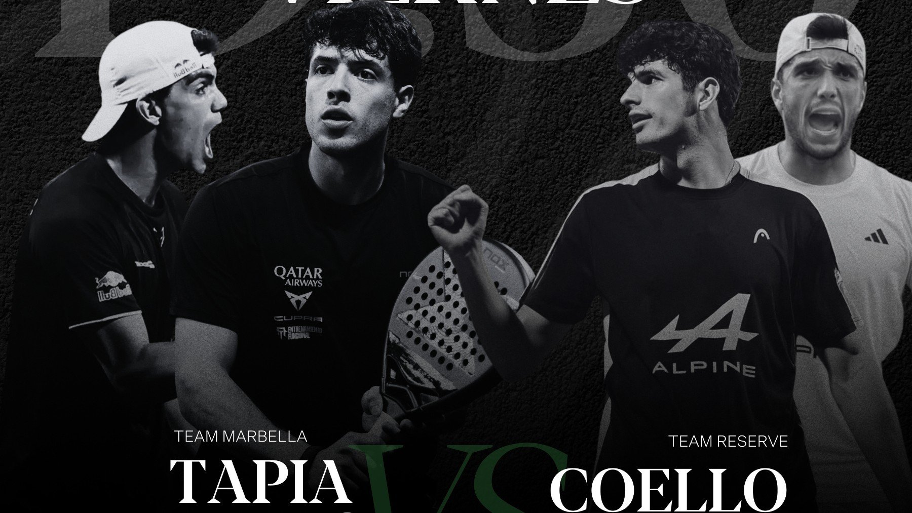 Lebrón y Tapia se enfrentarán a Galán y Coello en la Reserve Cup en Marbella. (Reserve Cup)