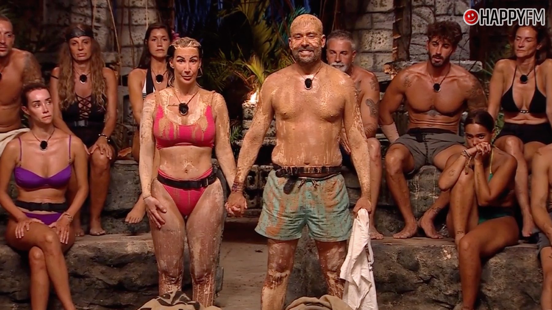 Fani Carbajo y Kike Calleja en Supervivientes All Stars 2025. (Mediaset)
