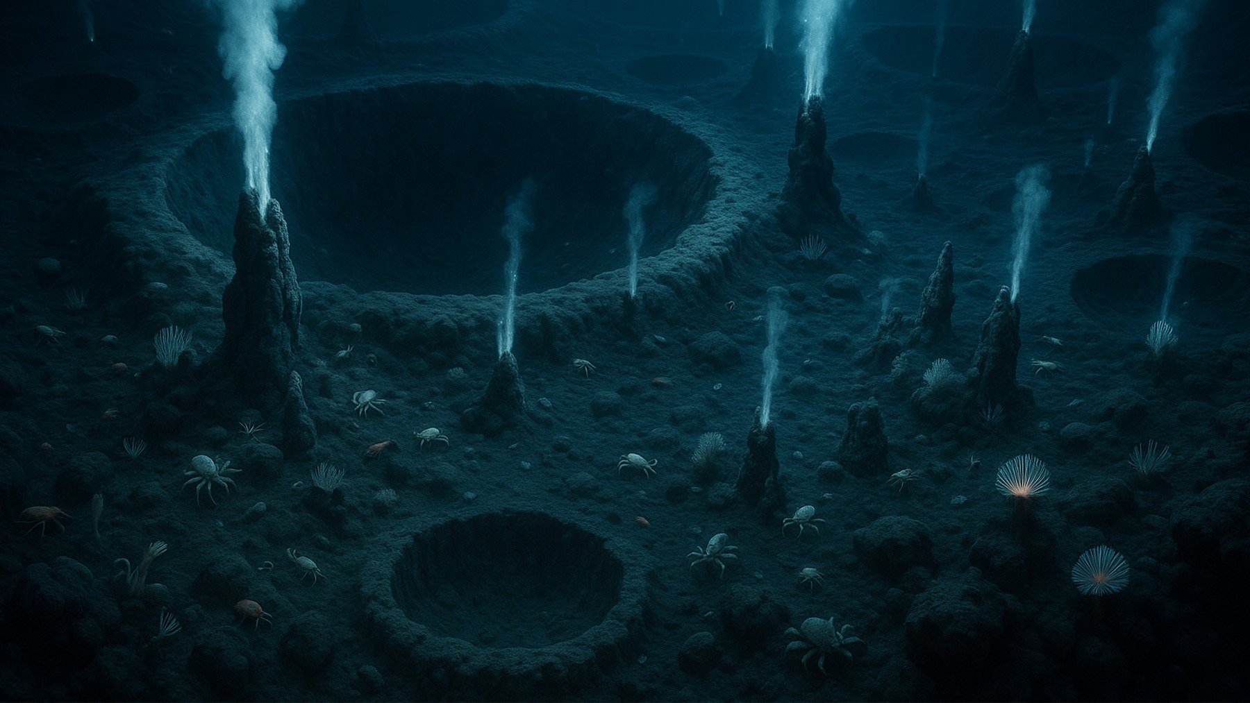 Ilustración de un fondo submarino. Foto: Ilustración propia.