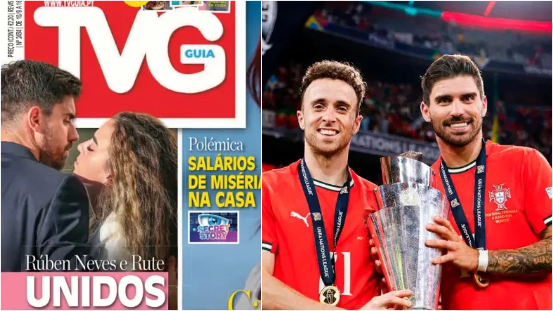 La portada, Rubén Neves y Diogo Jota