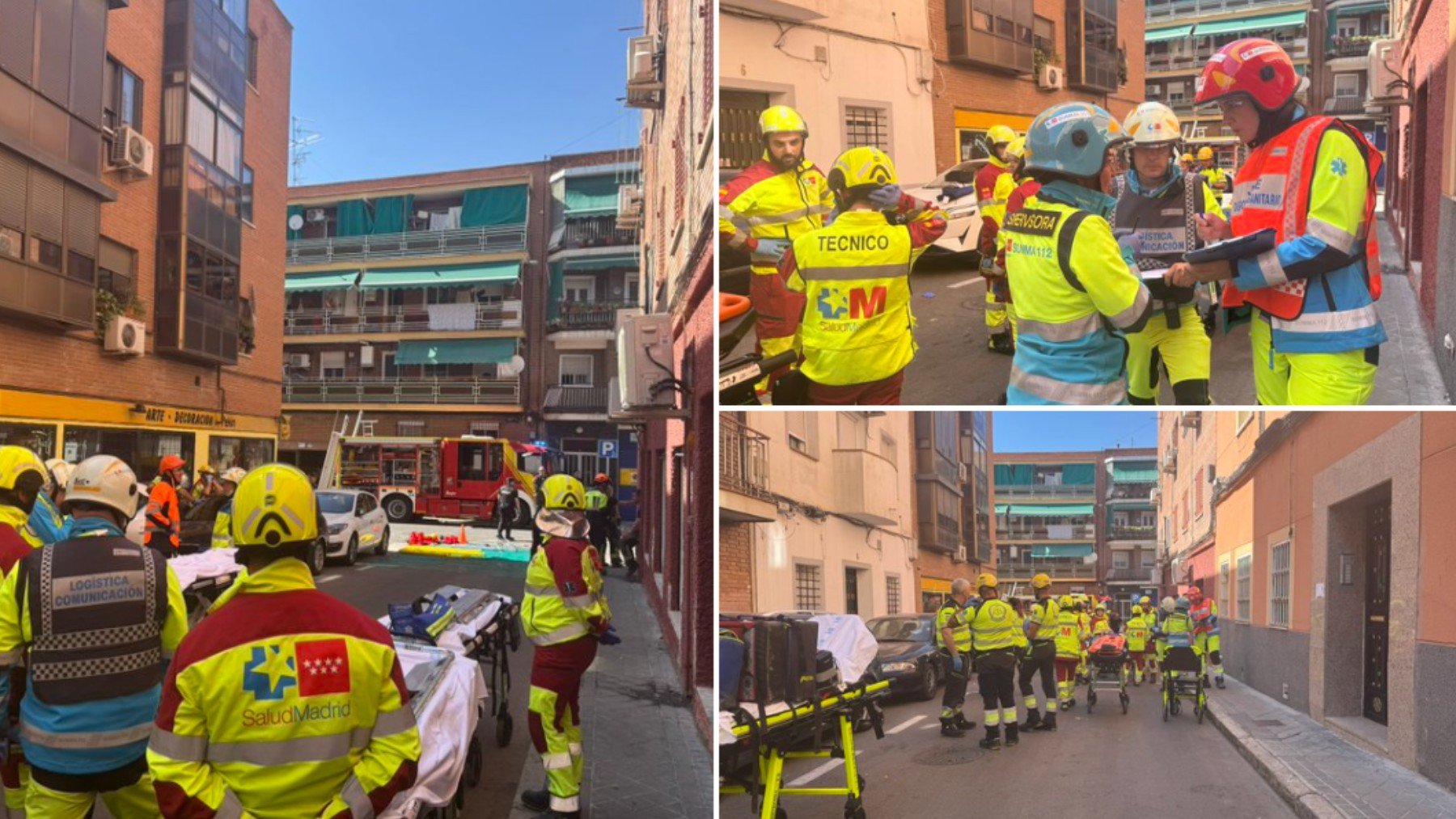 Al menos 14 heridos, uno de ellos grave, tras una explosión en un bar de Vallecas