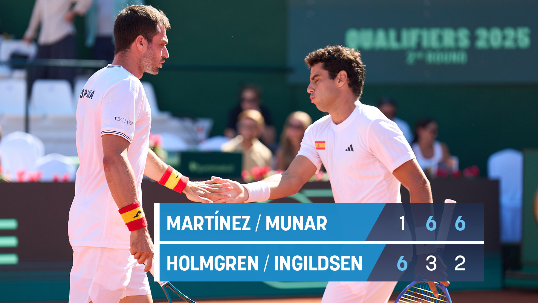 Munar y Martínez se rehacen en el dobles y dan una bola extra: España sigue con vida en la Davis