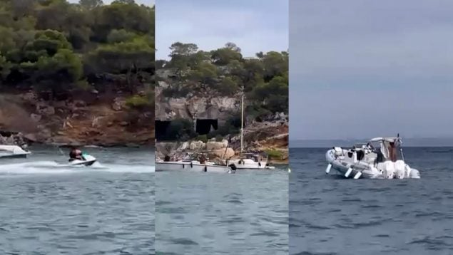 barcos Portals Vells Calvià bañistas ?>