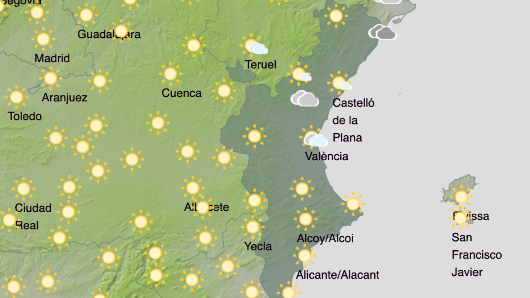 La AEMET confirma las altas temperaturas: la Comunidad Valenciana sigue en modo verano