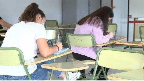 Alumnos en clase de un colegio público de Baleares.