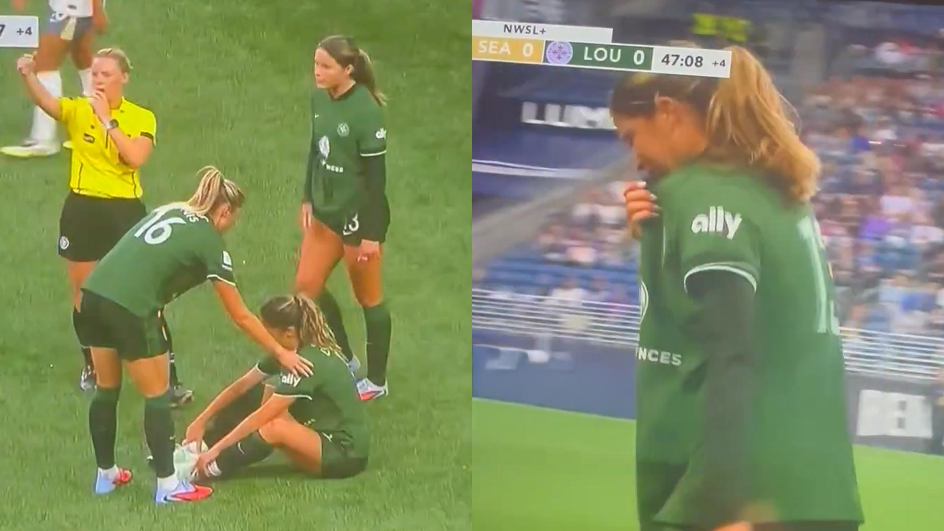 Escalofriantes imágenes: la futbolista Savannah DeMelo se desploma en pleno partido