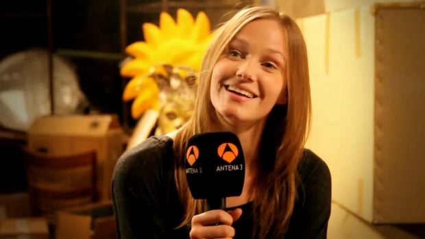 Lucía Guerrero en una entrevista para Antena 3 (Atresmedia).