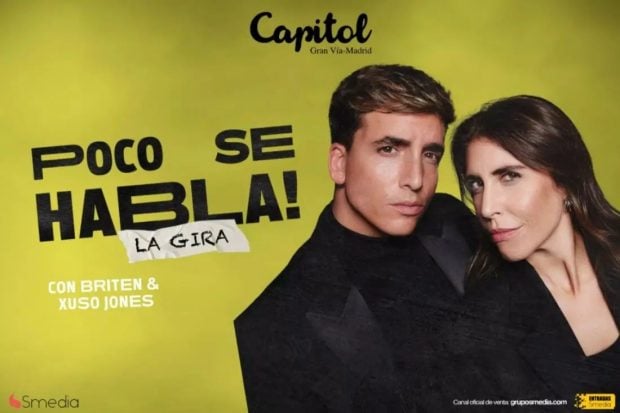 Xuso Jones y Ana Brito, en una imagen promocional de la gira del pódcast Poco se habla (Teatro Capitol).