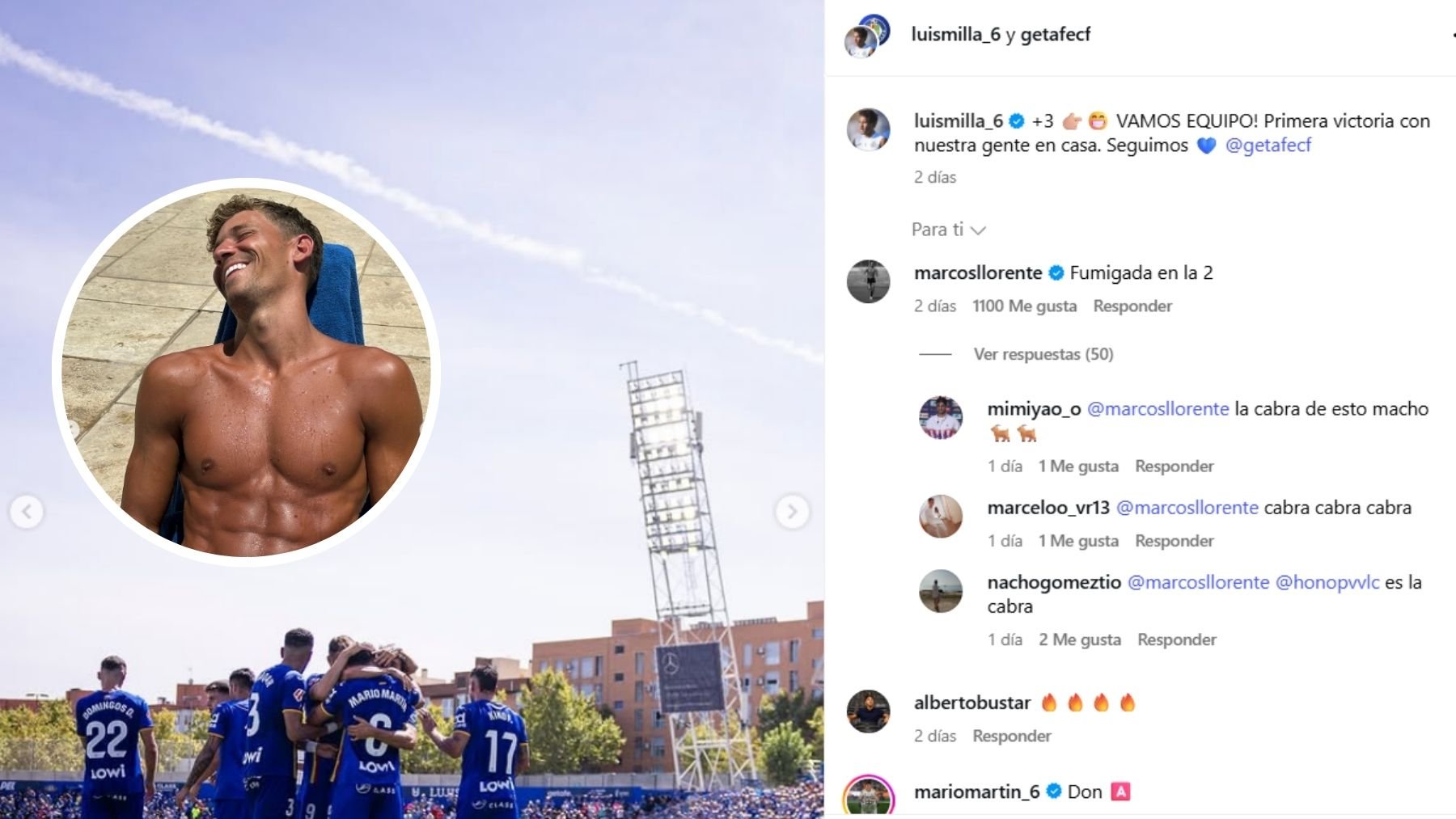 Marcos Llorente insiste en su teoría de las fumigaciones con aviones con un polémico comentario