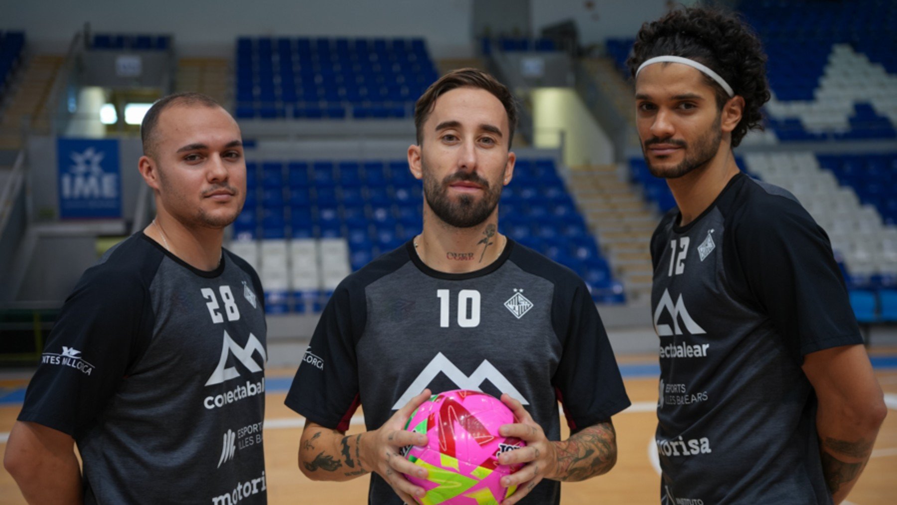Fabinho, Rivillos y Lucao, los tres internacionales.