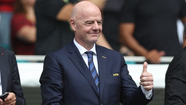 Gianni Infantino, presidente de la FIFA, en el Mundial de Clubes 2026. (Europa Press)
