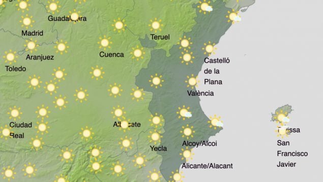 temperaturas Comunidad Valenciana