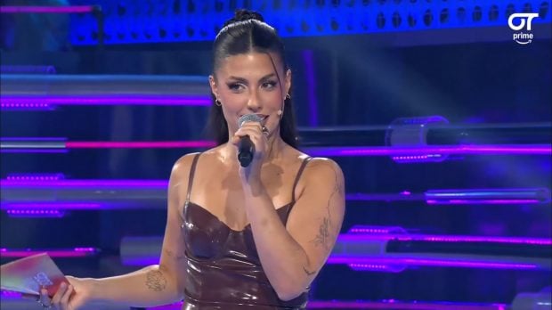 Miriam Rodríguez en la Gala 0 de OT 2025. (Prime Video)