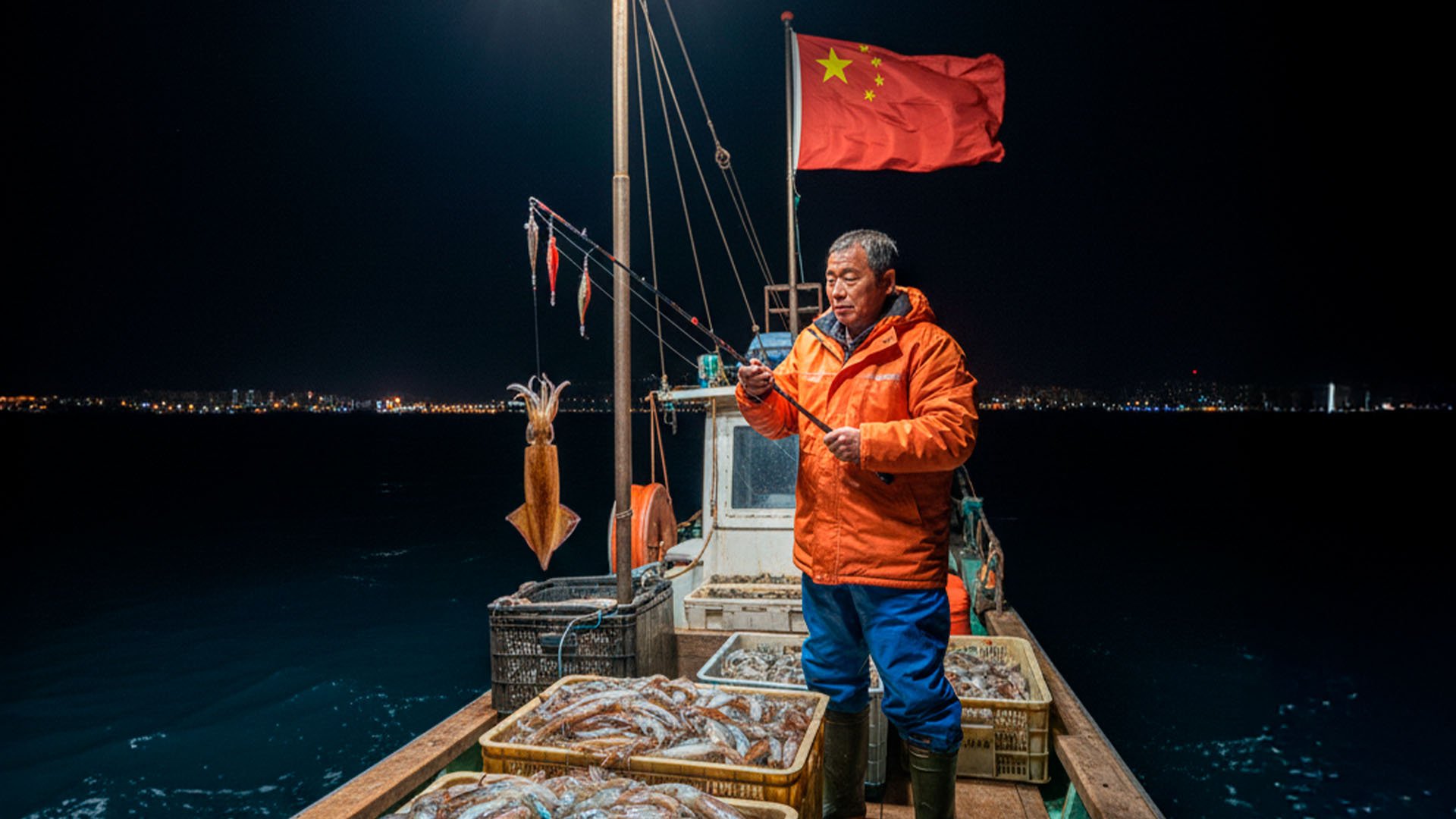 China «viola los derechos humanos» de los pescadores del calamar que se vende en España