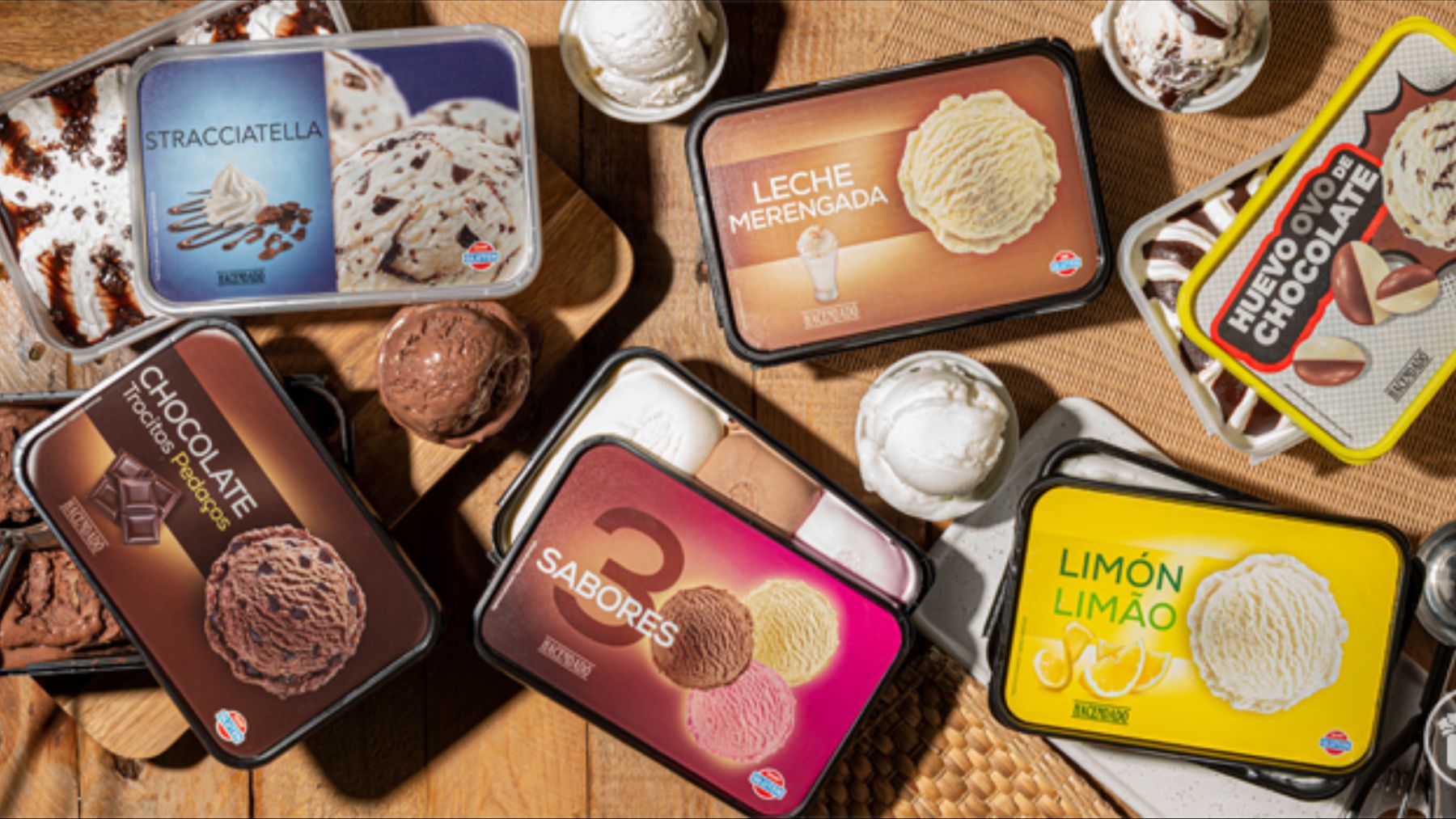 Helados de Mercadona.