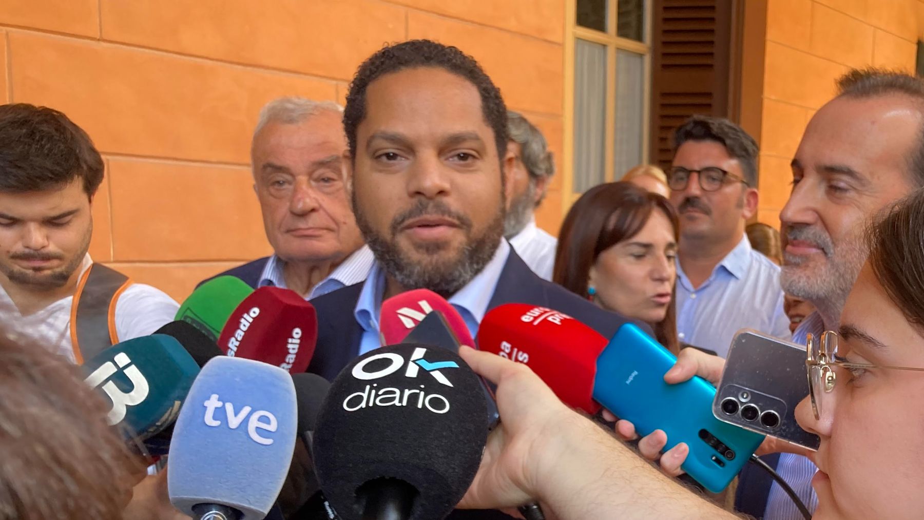 Ignacio Garriga en su comparecencia en Palma.