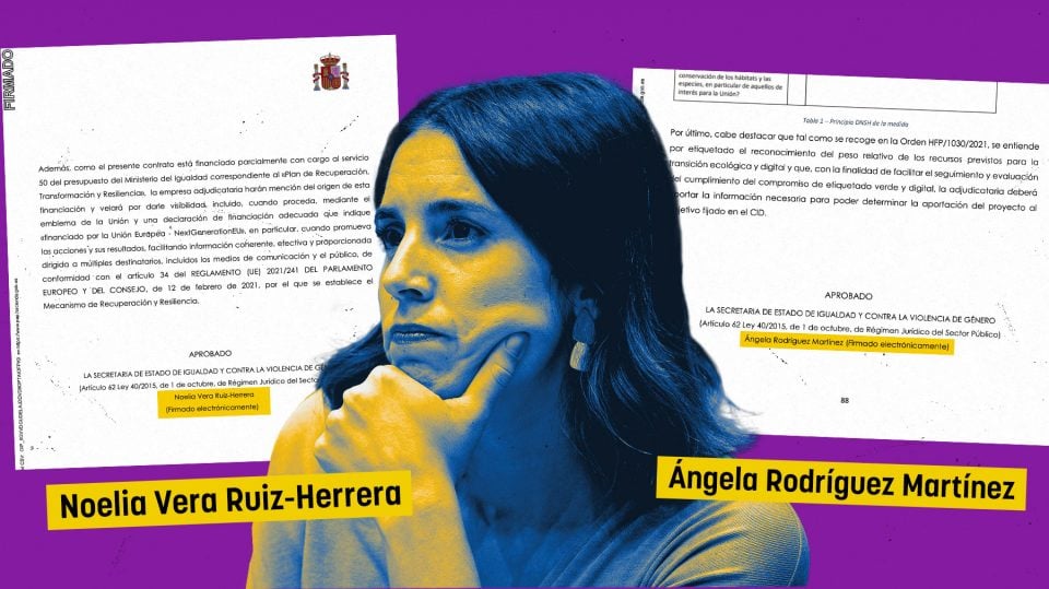Irene Montero aprobó la licitación defectuosa que no aseguró los datos de las pulseras antimaltrato