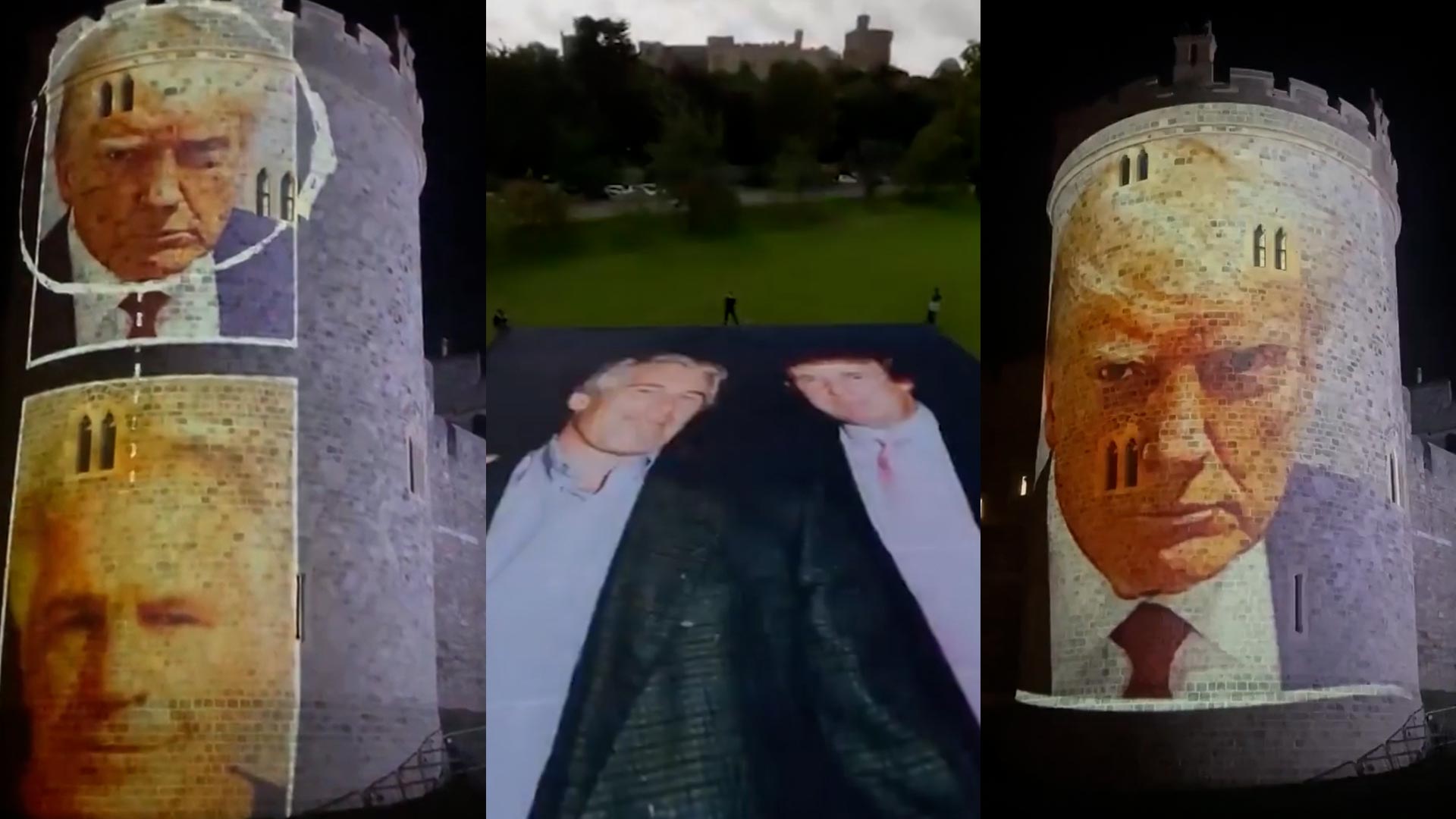 Polémica por la visita de Trump a Reino Unido: sus fotos con Epstein revisten el Castillo de Windsor