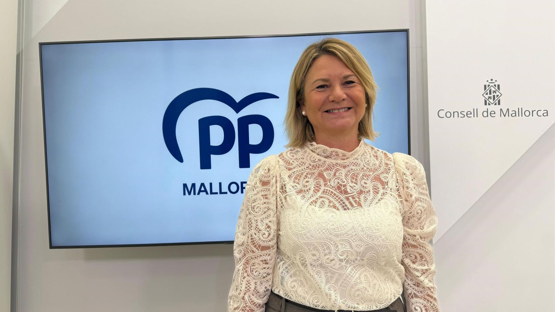 Nuria Riera es portavoz del grupo del PP en el Consell de Mallorca.