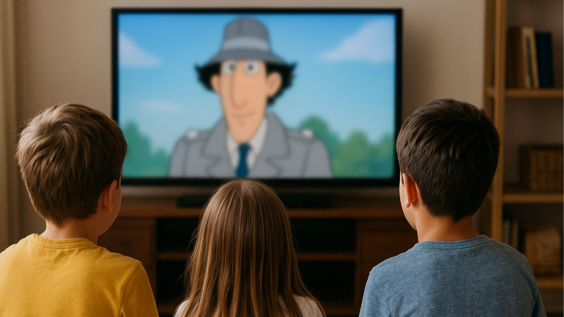 Dibujos animados, serie, niños