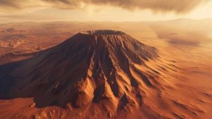 Volcán en Marte