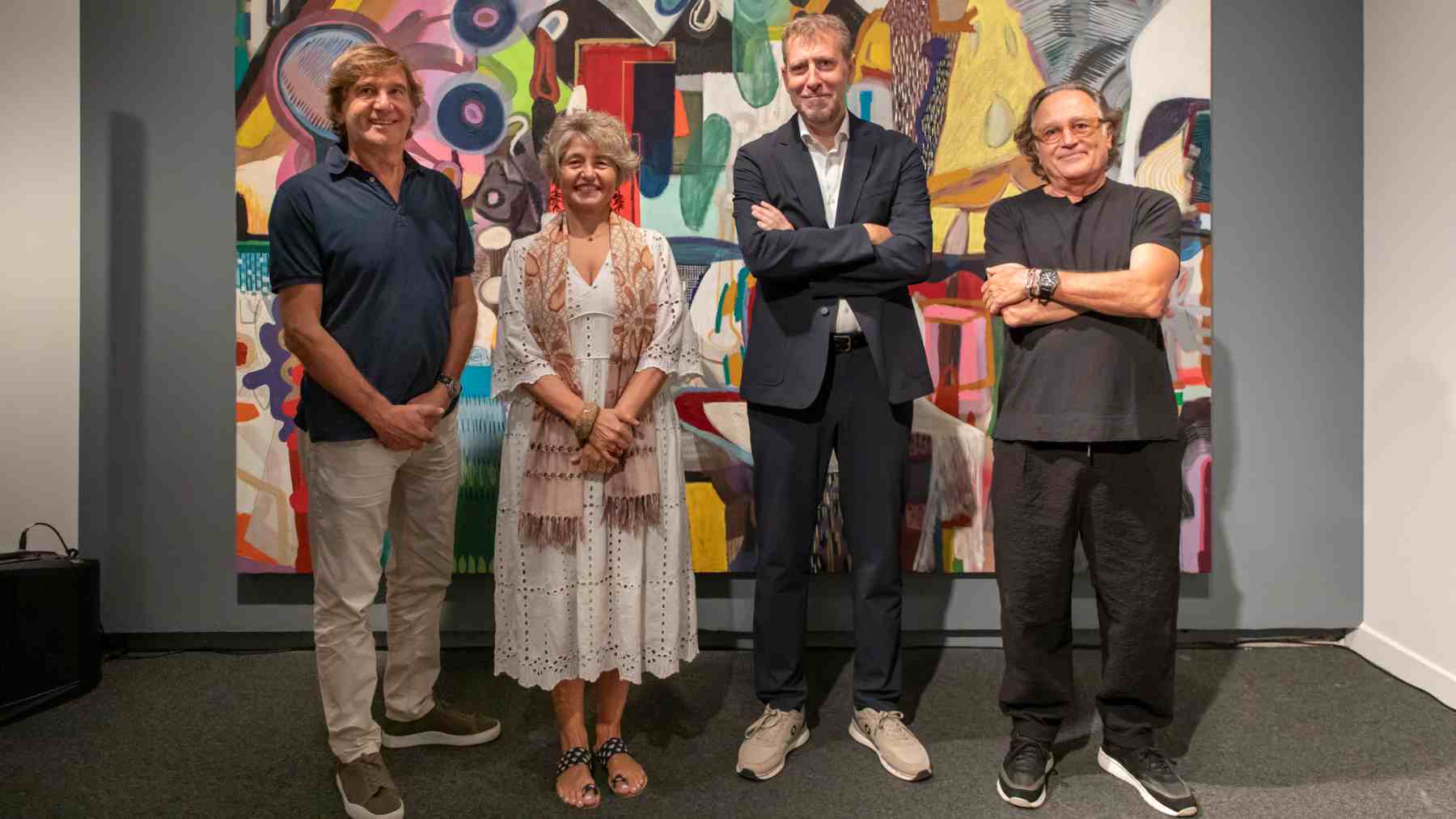 Javier Forteza, Noemí Vallespir, David Barro y Rafa Forteza. FOTO: Natasha Alalba. Fundación «la Caixa»