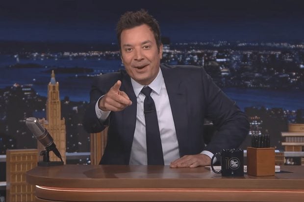El presentador Jimmy Fallon en su programa The Tonigh Show (NBC).